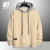 Japanese Style Men Hoodies Sweatshirts Spring Autumn Casual Long-Sleeve Pullover Hip Hop High Streetwear Print Hoodie Men 210603