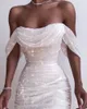 Kvinnor Cocktail Ruffle Swimwear Off Shoulder Prom Midi Dress Evening Party Bodycon Dresses