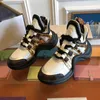 Chaussures de luxe pour femmes papa confortable à lacets connexion plate-forme de loisirs coutures en cuir chaussures de tennis de marche