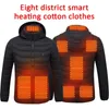 Vestes pour hommes grande taille gilet chauffant électrique veste hommes femmes hiver résister au froid sévère auto-chauffant coton extérieur chaud manteau