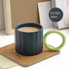 Tasses Nordic Creative Mug Haute valeur Ins Style Céramique Tasse À Café Maison Simple Big Ear Drinking