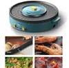 AORAN Multi-Functional BBQ Izgaralar Net Braised ve Kavrulmuş Bir Pot Dumansız Elektrikli Barbekü Izgara Makinesi Fırın Tavası