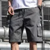 Shorts en coton hommes été mode Shorts multipoches bermudas homme été vêtements Streetwear grande taille Shorts mince 6XL 7XL 210322