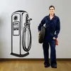 Wall Stickers Gas Pump Design Car Repair Store Poster Autocar Service Art Decal Garage Decor