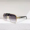 Leather buckle series mens high quality sunglasses Wooden glasses legs Rectangular metal full frame UV400 eyeglasses sunglass Nice CT0038S