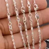 10pcs Water Waves Chains 1.2mm 925 Sterling Silver Necklace Chains 16"-30" SH540 Q2