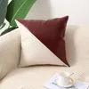 Cushion/Decorative Pillow 45*45cm PU Leather Splicing Pillowcover Living Room Decorative Throw Cushion Cover Office Sofa Outdoors Pillowcase