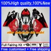 Aprilia RSV1000R MILLE RV60 RSV RED BLACK NEW 2005 2006カウリング9NO.80 RSV1000RR RSV1000 RSV-1000 R RR 03 04 05 06オートバイフェアリング