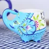 Théière peinte à la main créative nouvelles tasses à thé en céramique bouilloire en porcelaine ustensiles de thé tasses à café cadeau