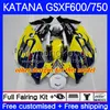 Wróżki dla Suzuki Katana GSX600F GSXF750 GSXF 600 750 CC GSXF-600 Light Blue 18NO.28 GSX750F 600CC 750CC 03 04 05 06 07 GSXF600 GSXF-750 2003 2004 2005 2006 2007 Ciało