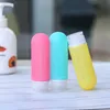69ml Silicone Travel Bottles Picnic Flask Translucent Colours Lotion Cosmetics Portable Shampoo bottle can take it on plane T2I51758