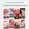 Kip chop machine commerciële volledig automatische pluimvee vlees chop maker multifunctionele snijden ribben fabrikant