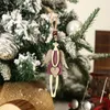 Dekoracje świąteczne Angel Heart Star Drewniane wisiorek Drzewo Wiszące Drop Ornamentów Navidad Rok Home Xmas Prezent