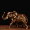 Feng Shuiエレガントな象の樹脂像ラッキーウェルス置物の工芸品の工芸品の飾り在宅オフィスのデスクトップの装飾211108