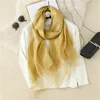 Plaid Silk And Wool Scarf Floral Lady Headband Scarves Shawl Wraps Bandana Hijab Big Size Beach Foulard Femme3708848