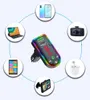 F7 Car Kit Bluetooth FM Transmitter Colorful LED Backlight Wireless Adapter Handsfree MP3 Player PD 3.1A +1A Dual USB Charger