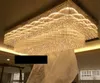 Hotel Project Lighting Chanselier Индивидуальные прямоугольные Лобби Потолочные лампы Керамические Ювелирные Изделия Выставочный зал Продажи Песочный стол Светодиод