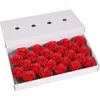 25st / box stor storlek 6cm tvål ros blomma tvål romantisk bröllopsfest handgjord valentins dag gåva hand blomma konst