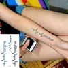 Wasserdicht Temporäre Tattoo Persönlichkeit Sprache Schöne Aufkleber Sexy Bady Kunst Gefälschte Tatto Hals Handgelenk Für Frauen und Männer