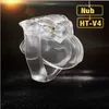 2021 New Design 100% Resin HT-V4 Male Chastity Device with 4 Penis Rings,Chastity Lock,Cock Cage,Penis Sleeve,Sex Toys For Men P0826