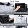 Nxy Cosmetici Borse Sac De Maquillage En Cuir Pu Pour Femmes Trousse Professionnelle Manucure Kits Cosm￩tiques Complets Bo￮te 220302