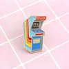 Game console quotARCARD GAME OVERquot special pins cartoon ornament brooch video play childhood lapel badge creative6906015