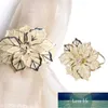 10pcs/set Napkin Rings Flower Rhinestone Holder High Grade Leave Ring Party Weddings Decoration