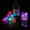 Party Decoration Event & Supplies Festive Home Garden Led Ice Cubes Bar Flash Changing Crystal Cube Water-Actived Light-Up 7 Color For Roman