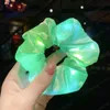 머리 Scrunchies 빛 up hairrope LED 빛 빛나는 탄성 머리 Scrunchies 여자 할로윈 크리스마스 파티