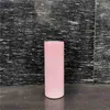 Lokaal magazijn! UV-kleur veranderende tumbler 20oz sublimatie tumbler zonlicht detecteren roestvrijstalen rechte skinny tuimelaar met deksel Amerikaanse voorraad