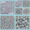 Pearl Loose Beads Jewelry 10-11Mm Baroque Natural Naked White Freshwater Womens Gift Drop Delivery 2021 Aktai