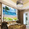 Custom 3D Mural Wallpaper Modern Out Of The Window Natural And Clear Beautiful Sea View Living Room TV Background Wall Wallpapers9388345