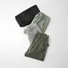 Printemps été pantalons décontractés hommes coton Slim Fit mince mode gris ArmyGreen noir pantalon confortable mâle marque vêtements 210616