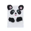 21*15cm Winter Warm Cartoon Plush notepads Notebook Cat Rabbit Panda Portable Diary Planner Notepad Stationery Christmas Gift