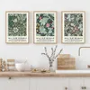 Abstrakte William Morris Blume Blatt Vogel Wand Kunst Leinwand Malerei Nordic Poster Und Drucke Wand Bilder Für Wohnzimmer Dekor c02282