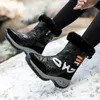 Stivali invernali da neve da donna in pelle 2021 moda autunno pelliccia calda moto scarpe con plateau femminili impermeabili antiscivolo