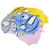 Bambini del fumetto dei cartoni animati Cappucci in silicone Immersioni Impermeabile Swim Cappello Bambini Ragazza Boy Favore Berretto da bagno con motivo a squalo di pesce