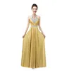 2022 Evening Dresses Bridal Necked Toast Ny Elegant Middag Party Host Long Prom Klänning Kvinna