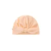Newborn Turban Cap Ear knot Baby Hat Bow Kids Hood Plain India Hats Children Hair Accessory Candy Colors Headbands Fashion WMQ1253