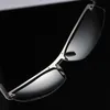 Aoron mens polariserade solglasögon som driver rektangel solglasögon aluminium ram suglasses män uv400 antireflective8658702