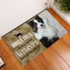 Cloocl German Shepherd Carpets Doormats 3D Graphic Vem låter hunden ut golvmattor Rolig mode dörrmatta DIY hundens namn