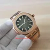 MPF Watch 5711 Cal.324 Movement 40.5mm Perfect Rose Gold Green Dial Green Dial غير القابل للصدأ