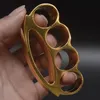 Métal Laiton Knuckle Duster En Alliage De Zinc Camping En Plein Air Auto-défense Mini Poche Portable EDC Outil