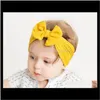 Born Baby Headbands Turban Hair Bow Headband For Girls Headwrap Textured Nylon Elastic Kids Diy Hair Accessories