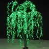 Décorations de Noël Jardin LED Willow Tree Light 1152pcs LEDs 2m / 6.6FT Imperméable Intérieur Extérieur Utilisation Fée Decortion