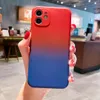 Hautgefühl Gradient Silikon Telefon Hüllen für iPhone 13 12 11 PRO MAX XR XS X 7 8 PLUS Anti-Knock-TPU-Schutz Stoßfest Schutzhülle Sechs Farben Großhandel