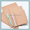 Notepads custom Logo Kraft Paper Notebook A4 A5 B5 Student Exercise Book Diary Notes Pocketbook School Study Sup