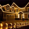 Zonne-energie touw stripverlichting waterdichte buis touw garland fairy verlichting snaren voor outdoor indoor tuin kerstcoratie 211122
