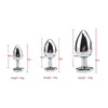 NXY Anale Plug Anaal Metalen Buttplug Seksspeeltjes Butt Speelgoed Voor Vrouwen / Mannen / Koppels Volwassenen Game Masturbator Anale 3 Maat S / M / L Diamond Sex1215