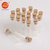 2 ml Mini-Glasflaschen-Anhänger mit Kork- oder Gummistopfen, kleine Flasche, Dekoration, Basteln, Fläschchen, Gläser, Geschenk, DIY, 100 Stück, hohe Menge